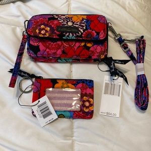 Vera Bradley: Floral Fiesta Crossbody and Zip ID Case